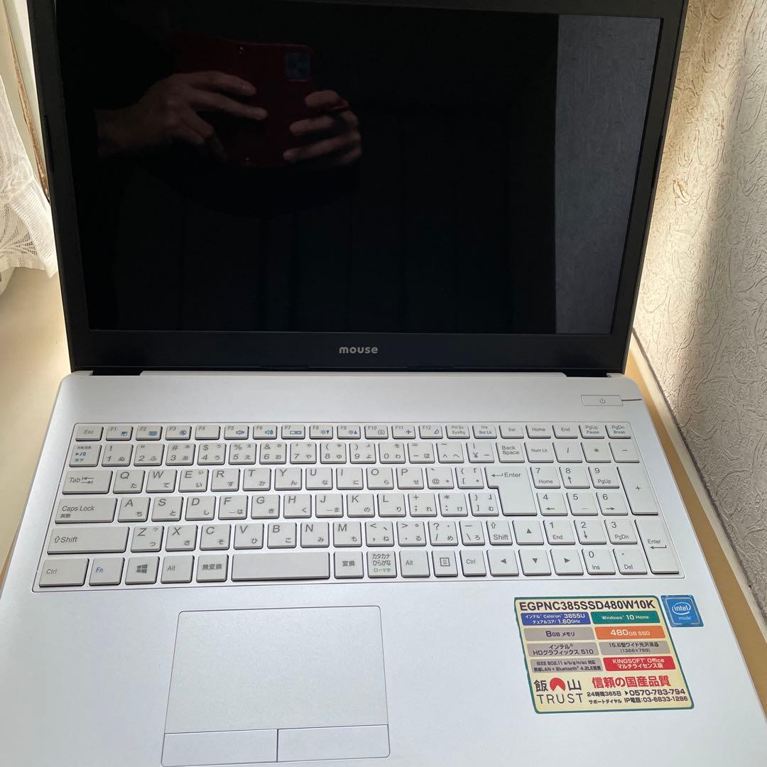 ☆ジャンク品☆mouse ノートPC ACアダプター付き (その他)