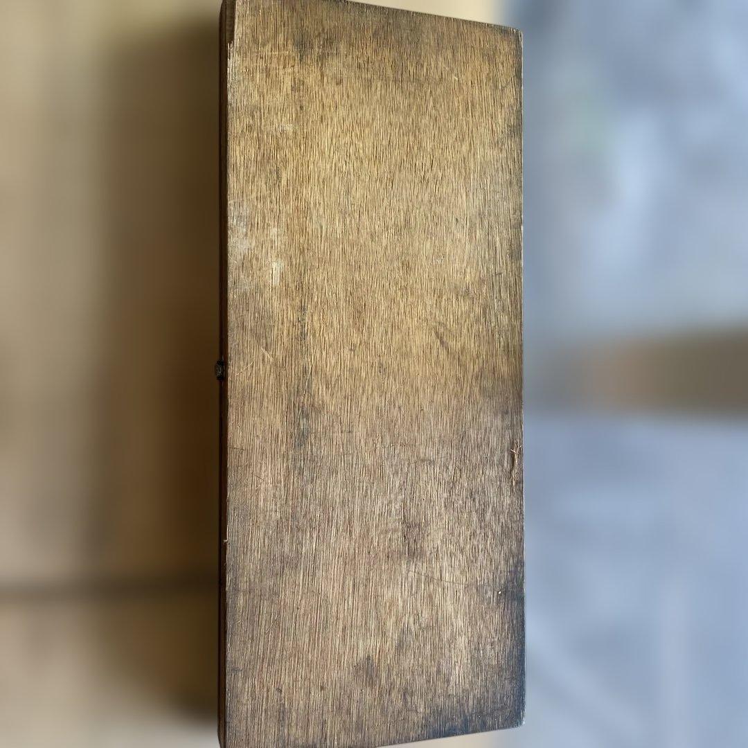 m4【木のケース入り　大量】活版印刷所で使われていた木版/ロゴ【古道具】