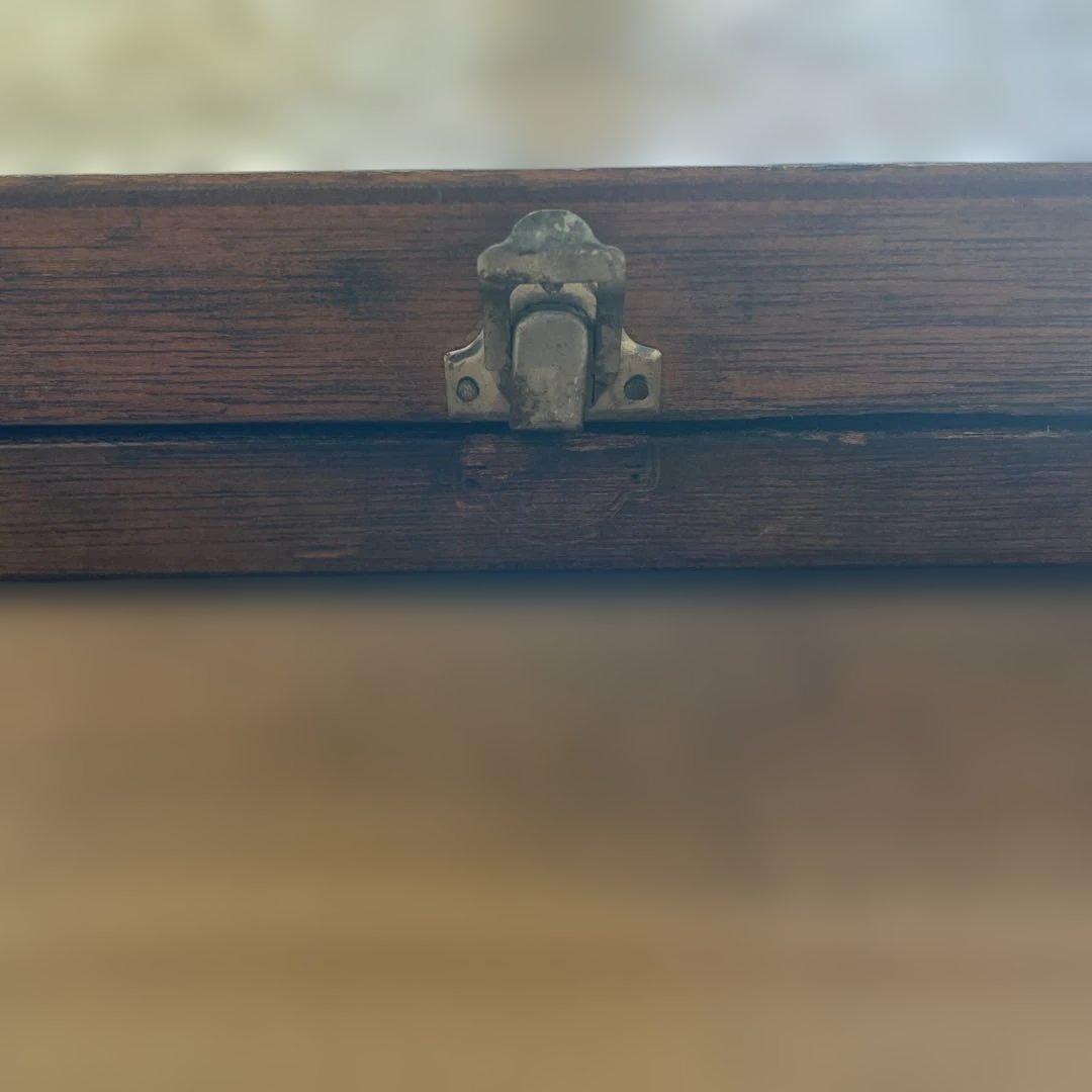 m4【木のケース入り　大量】活版印刷所で使われていた木版/ロゴ【古道具】