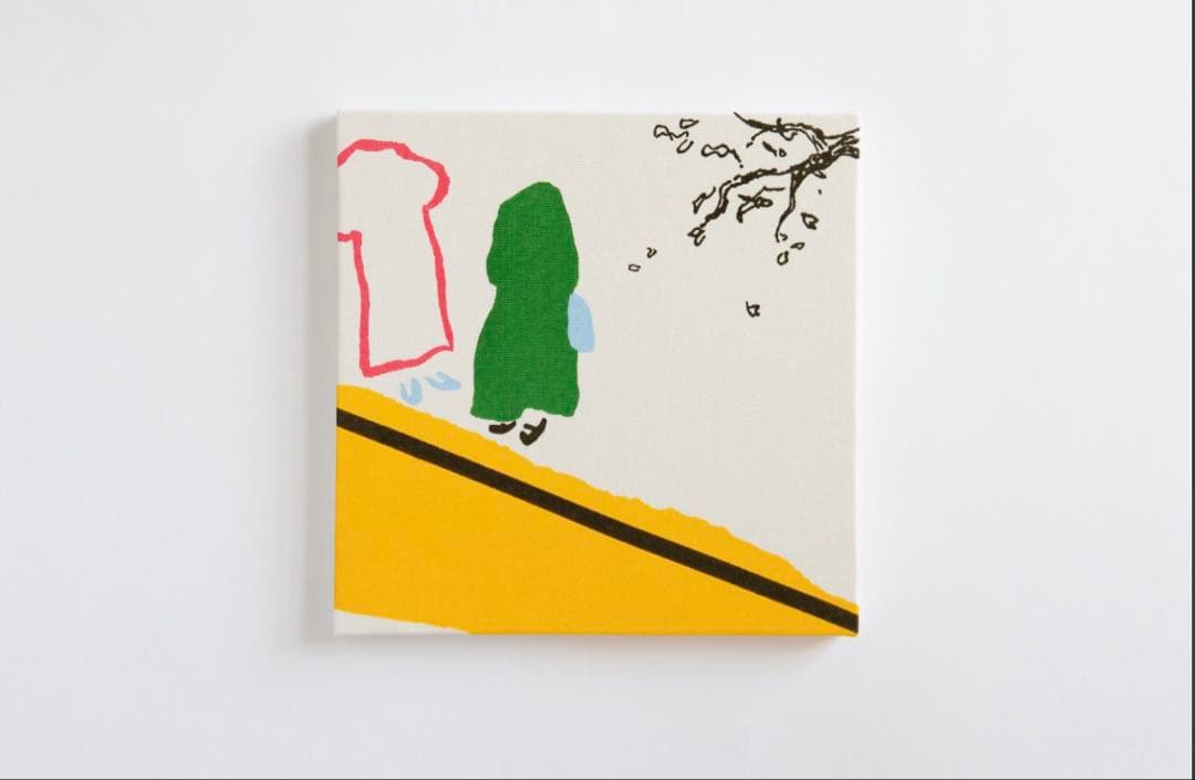 【美品】Kalappoオリジナルファブリックパネル「マチアワセ − white」