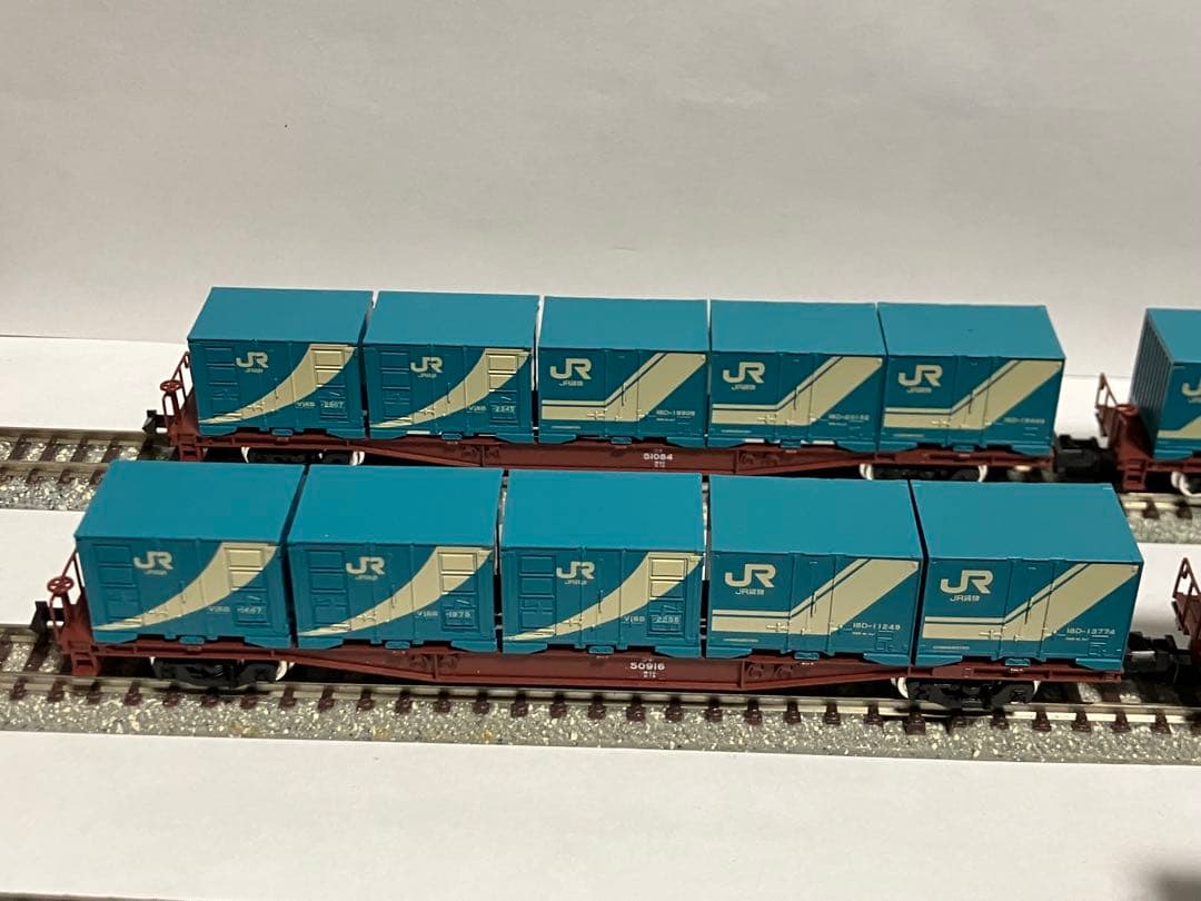 TOMIXコキ50000 5両18D-V18B-18C-30Aコンテナ搭載貨車
