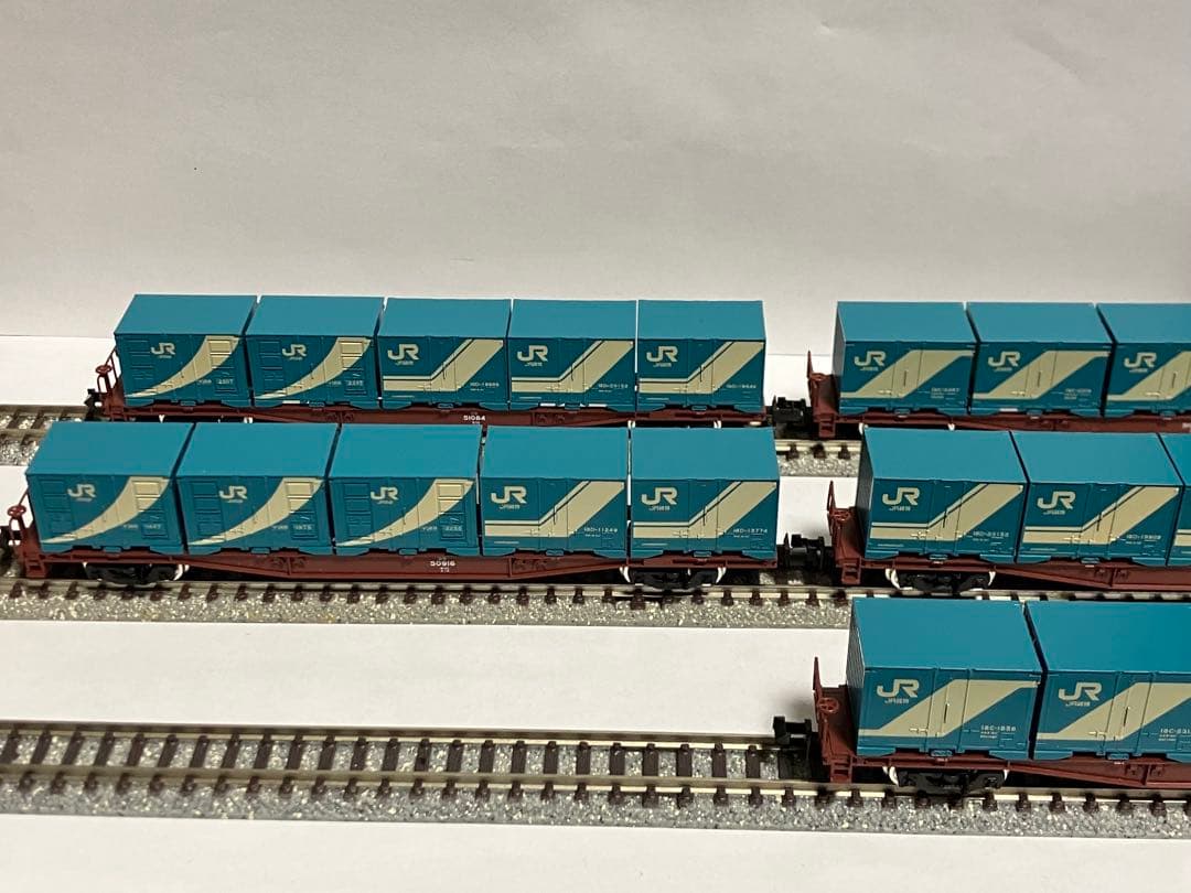 TOMIXコキ50000 5両18D-V18B-18C-30Aコンテナ搭載貨車