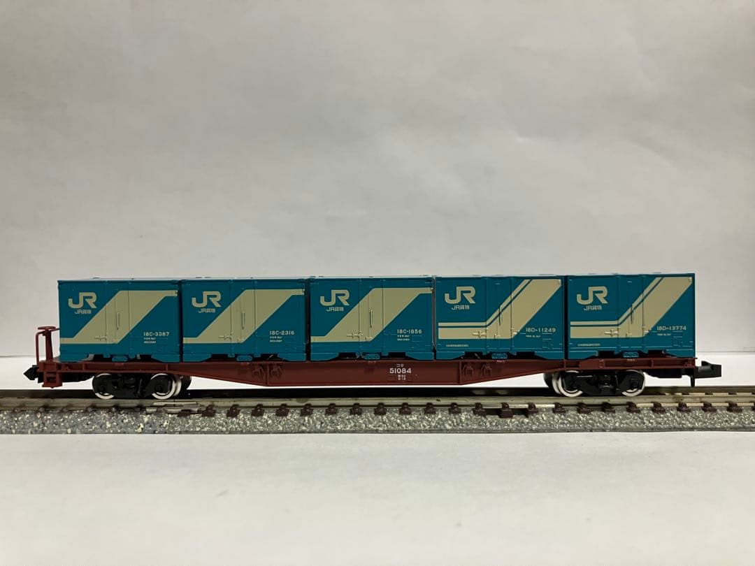 TOMIXコキ50000 5両18D-V18B-18C-30Aコンテナ搭載貨車