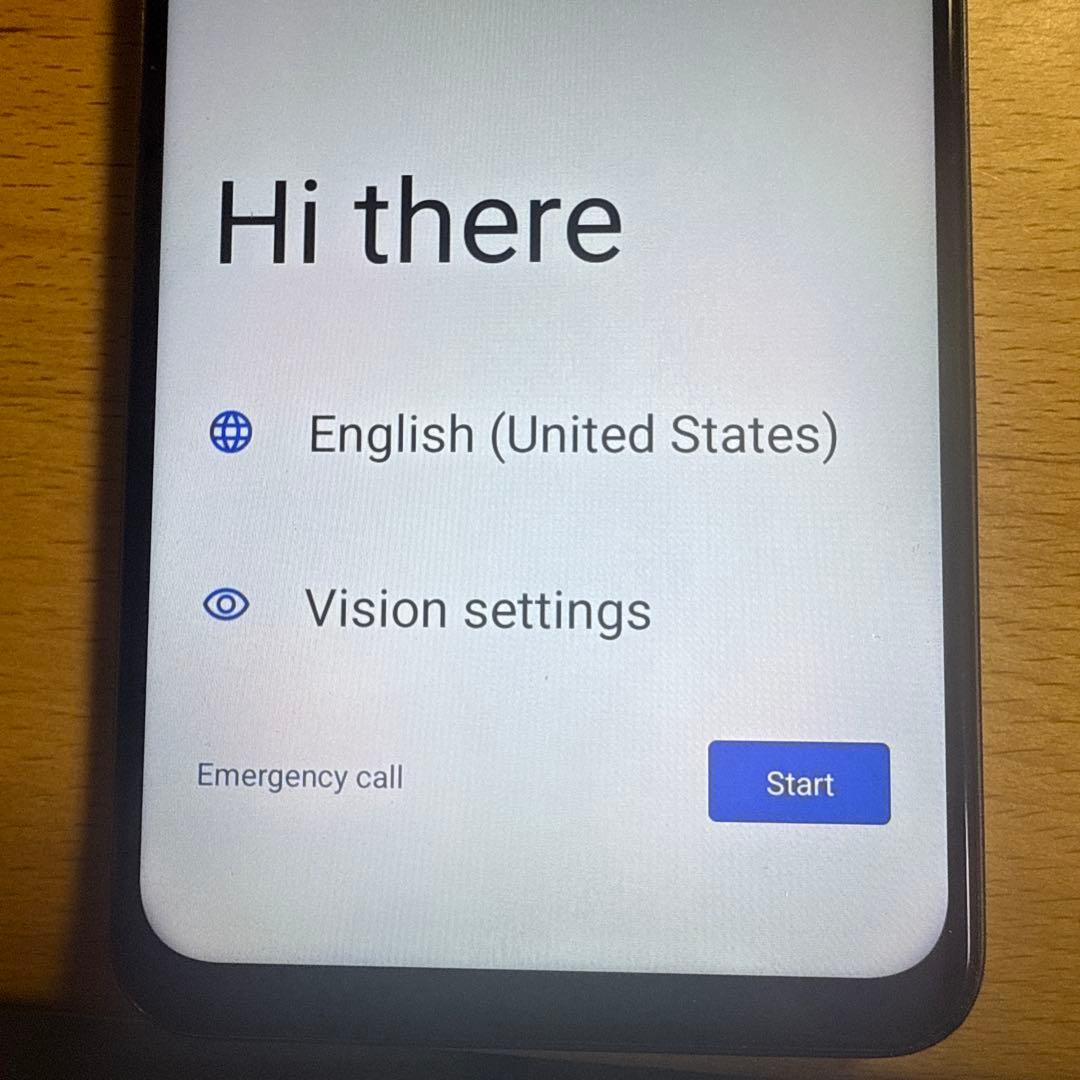 イ*☆様 スマートフォン 本体 初期設定画面
