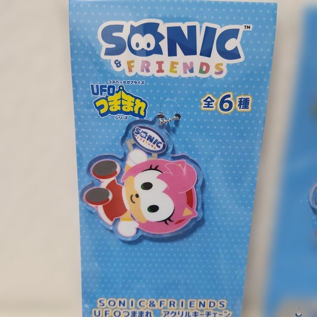 SONIC&FRIENDS　UFOつままれ　アクリルキーチェーン　6種