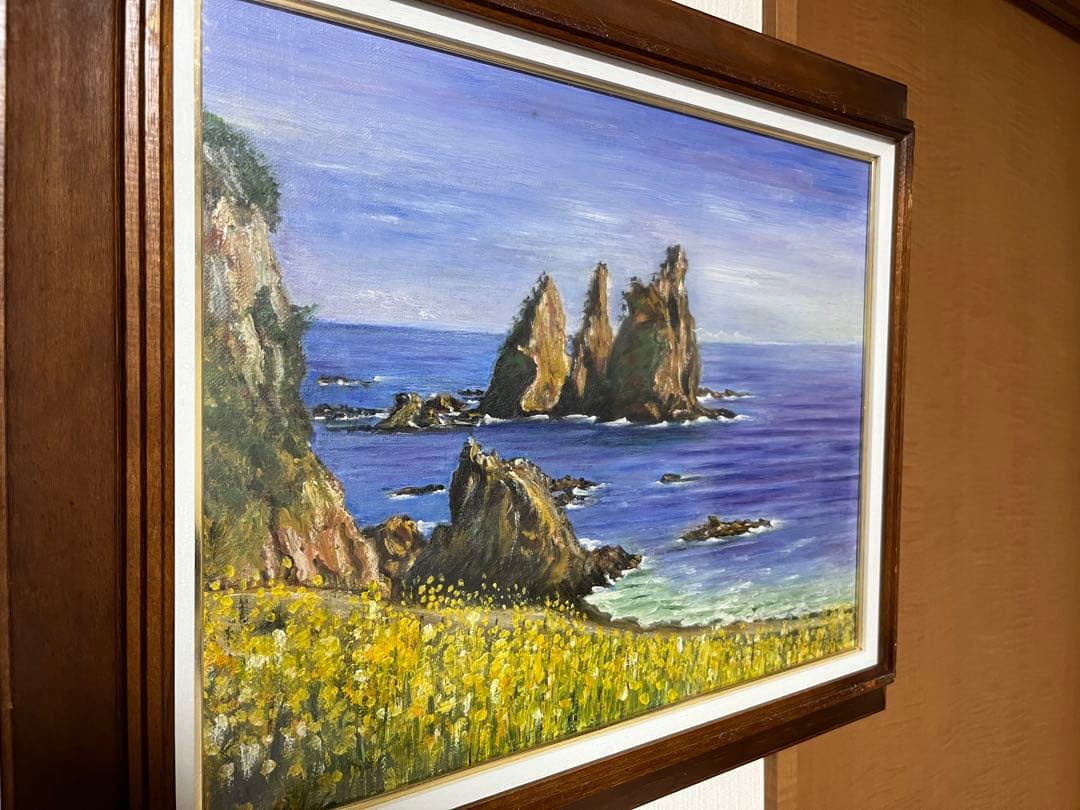 海の風景 絵画 木製フレーム F6