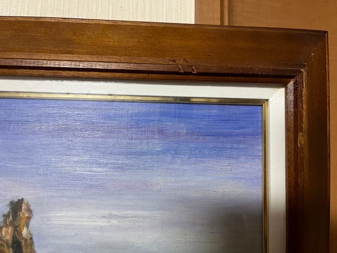 海の風景 絵画 木製フレーム F6