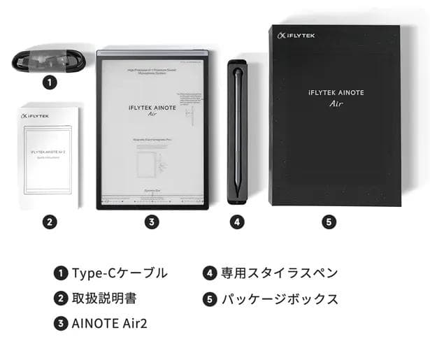 音声文字起こし×手書きノート！ iFLYTEK AI NOTE Air2