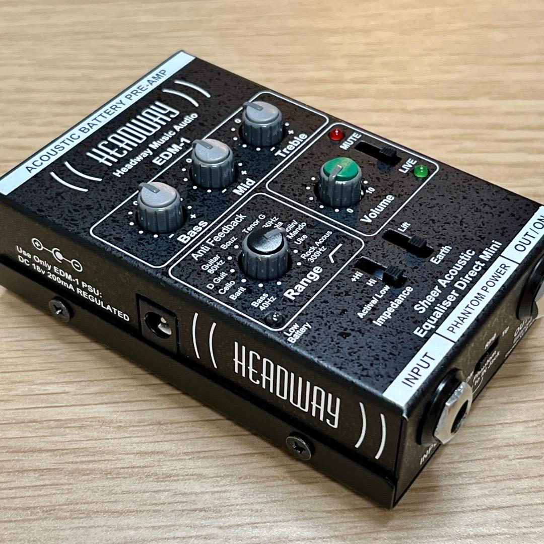 Headway EDM-1 アコースティック楽器用プリアンプ