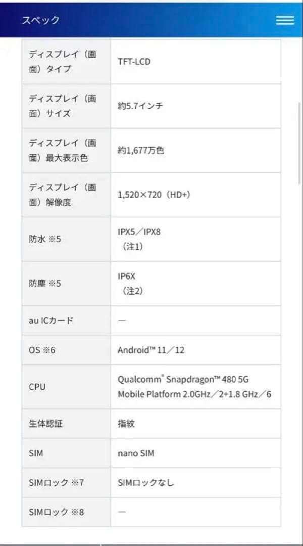 arrows We FCG01 ホワイト 本体 箱付き 美品　simフリー