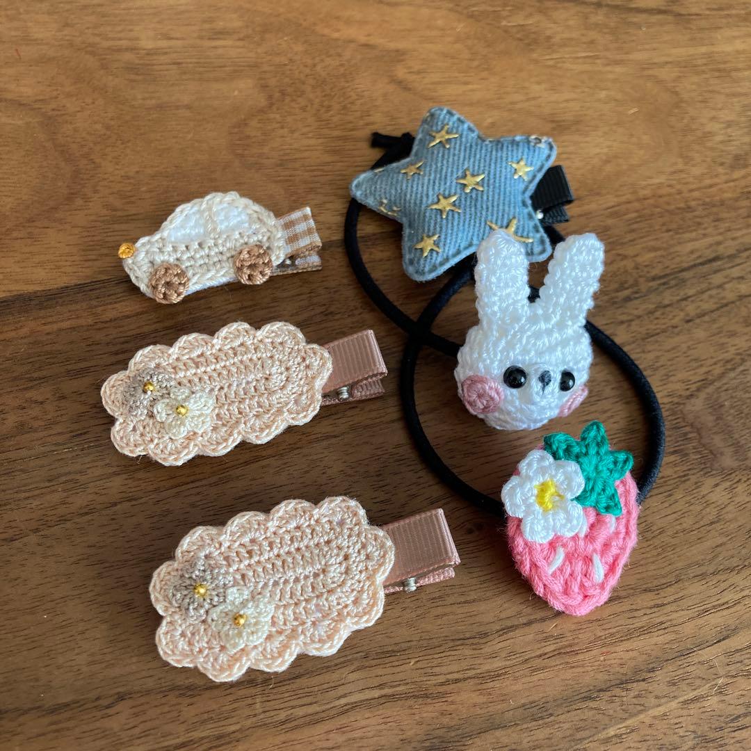 クマさん様ご確認用☆ベビーヘアクリップ