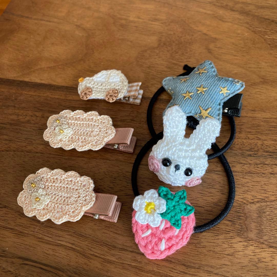 クマさん様ご確認用☆ベビーヘアクリップ