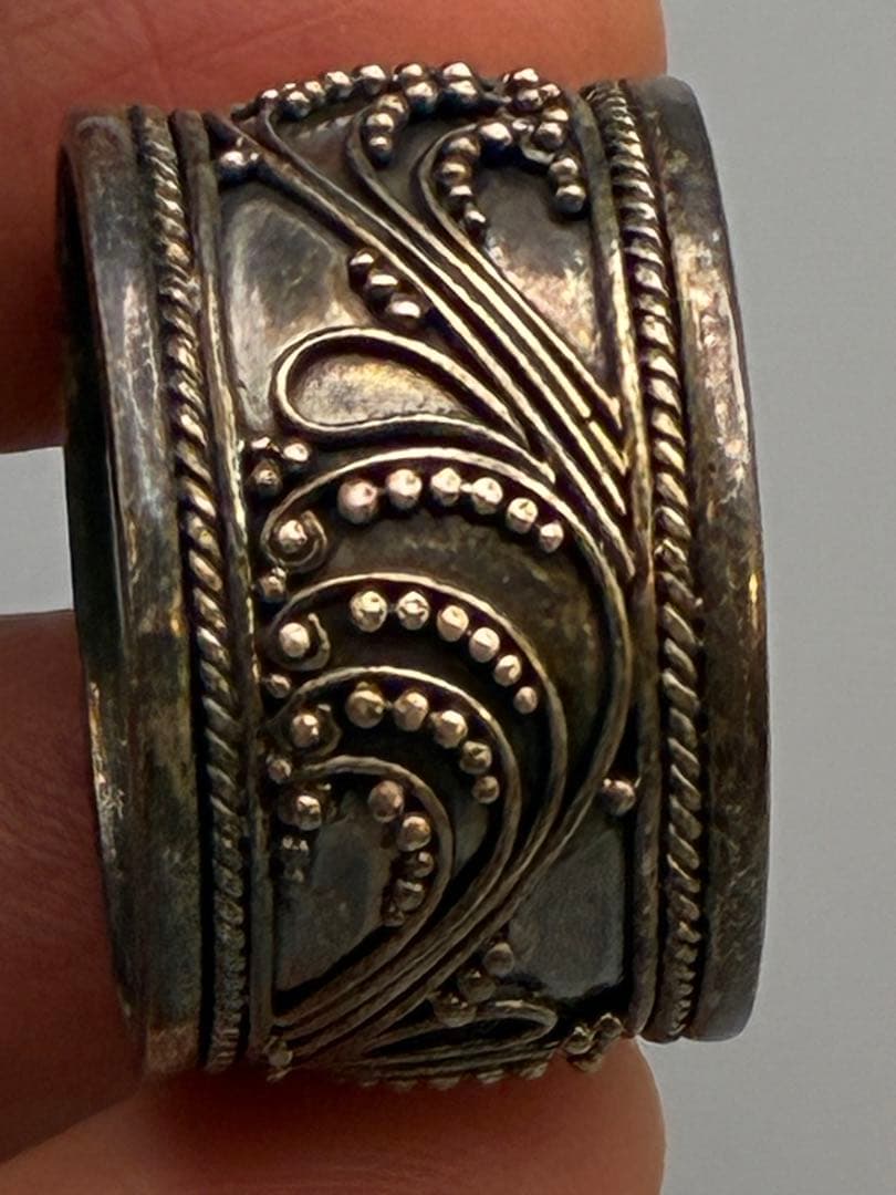 18号 ハンドメイド　 925銀　シルバーリング　男女兼用　ビンテージ　指輪