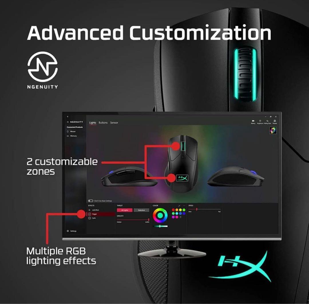 大特価！HyperX Pulsefire Dart RGB ゲーミングマウス