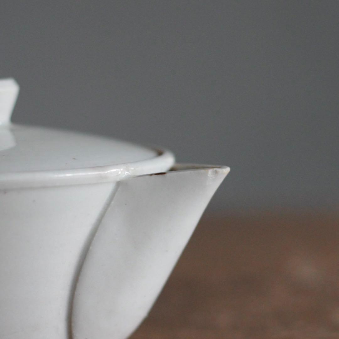 白磁 宝瓶 煎茶道具 煎茶器 古道具 アンティーク