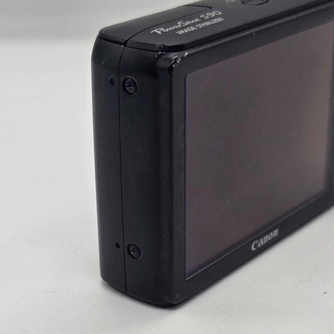 Canon PowerShot S90 本体 デジカメ バッテリー3つ付 充電器