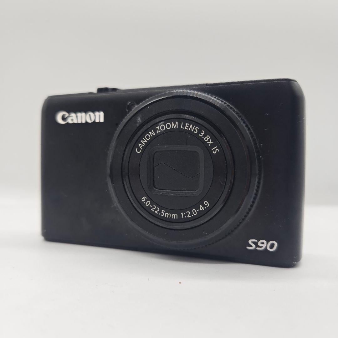 Canon PowerShot S90 本体 デジカメ バッテリー3つ付 充電器