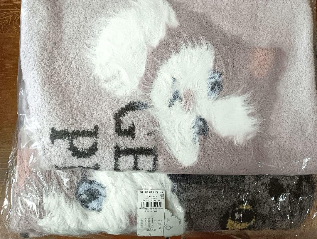 ジェラートピケ CAT3柄 ジャガードマルチカバー+ピローケース