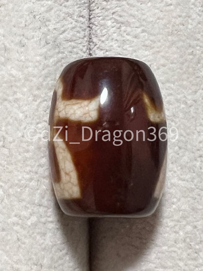 【紋様クッキリ・高品質！！】上肯龍紋火供藏伝財神天珠