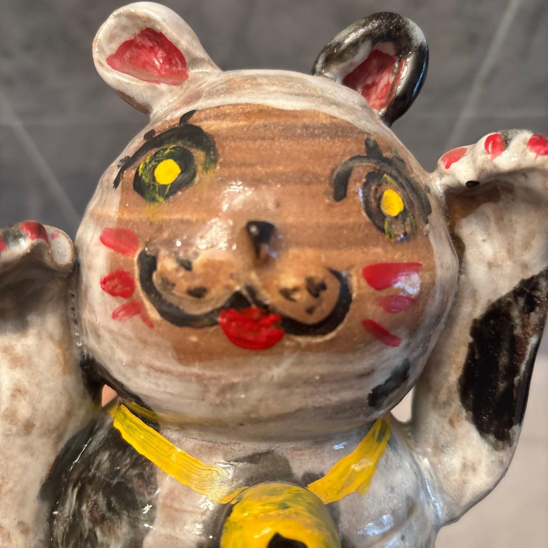 作家さんによるお茶目で可愛らしくとても雰囲気のある金運、良き人を招く招き猫