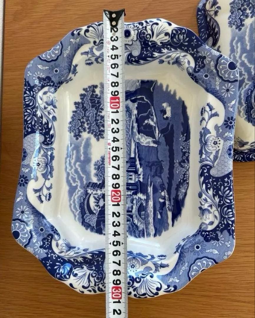 【週末セール中】【美品】spode ブルーイタリアンカバードベジタブルディッシュ