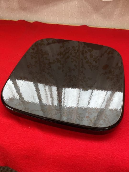 マルセイアート 高級本塗 誠美漆器 八千代角盆 本金蒔絵 30cm お盆