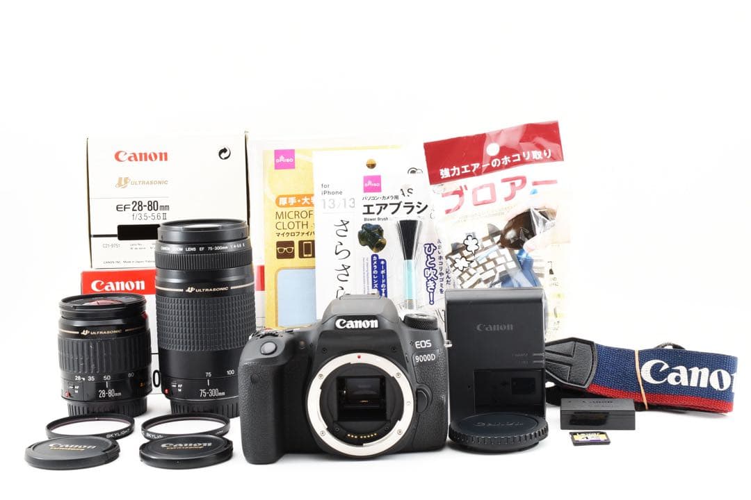 Wi-Fi/動画/Canon EOS 9000D標準&望遠&ダブルレンズセット