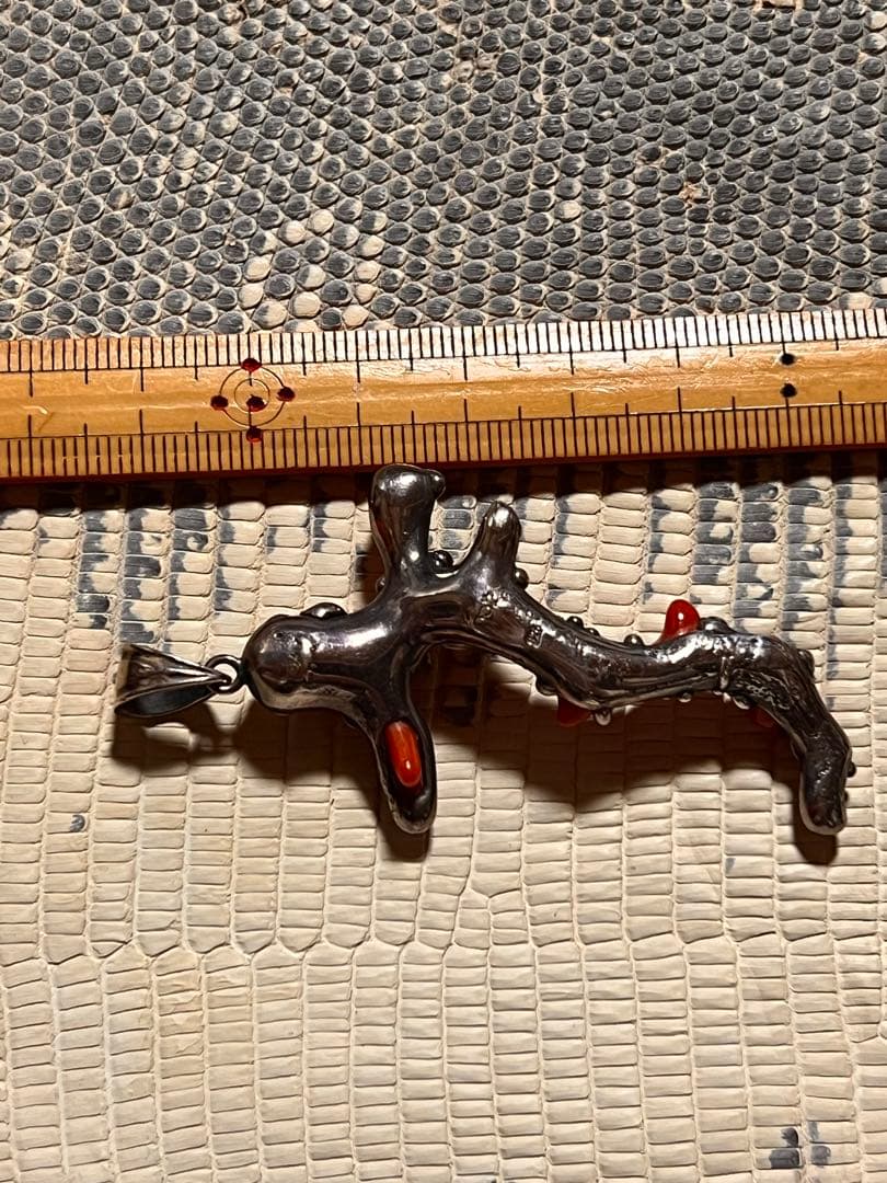 赤珊瑚と銀のペンダント silver925 珊瑚のペンダントトップ コーラル