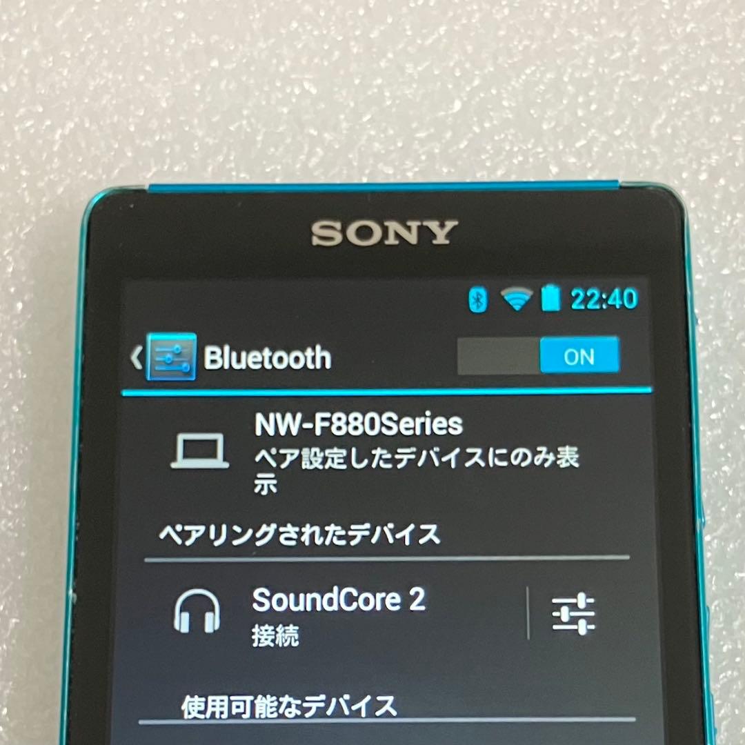 ソニー ウォークマン　NW-F886 32GB 青
