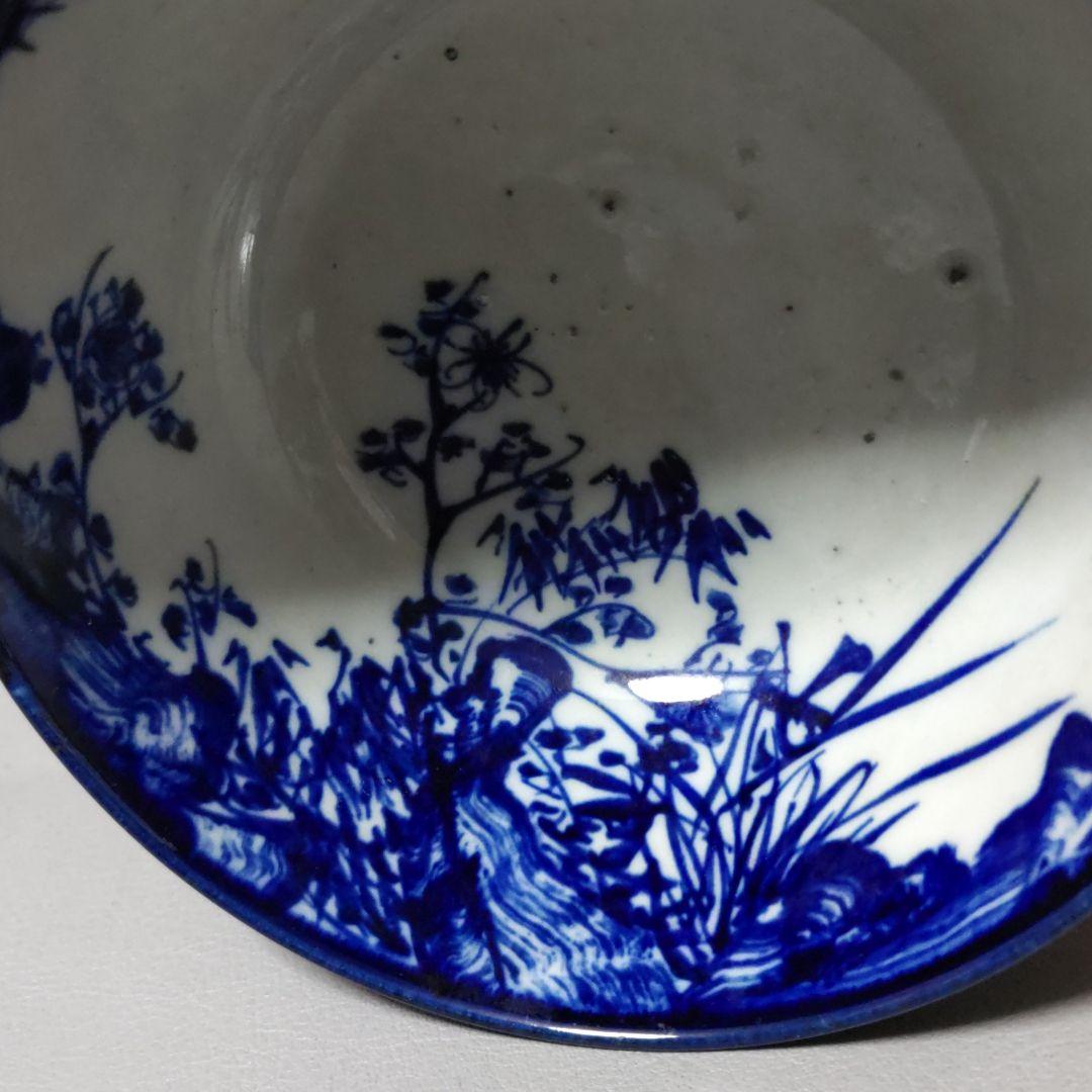 鮮やかな藍が素敵!昔の盃洗