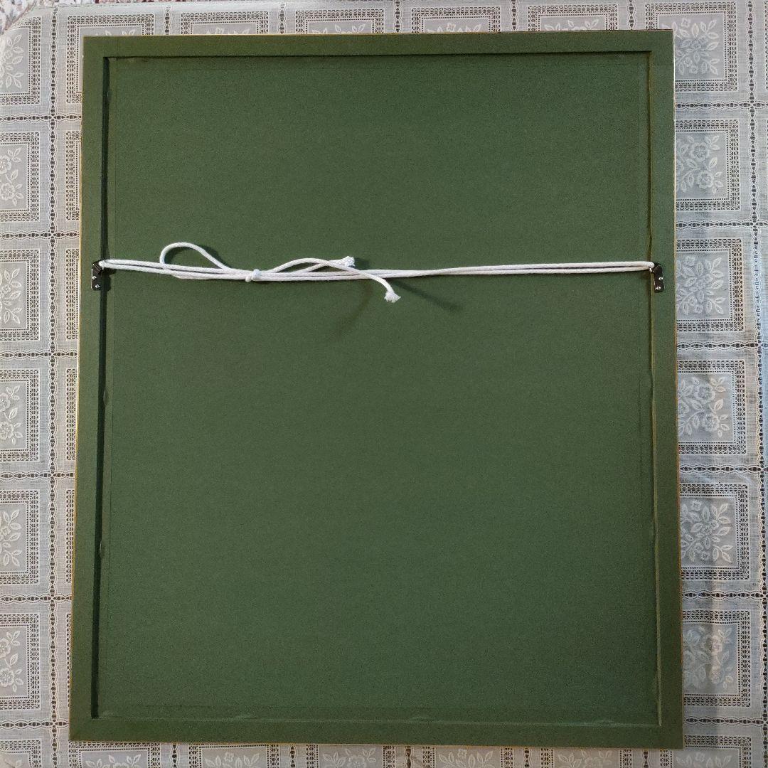 ベルナールビュッフェ　リトグラフ『レベッシュ公園』1968年製作、ウコン布＆共箱