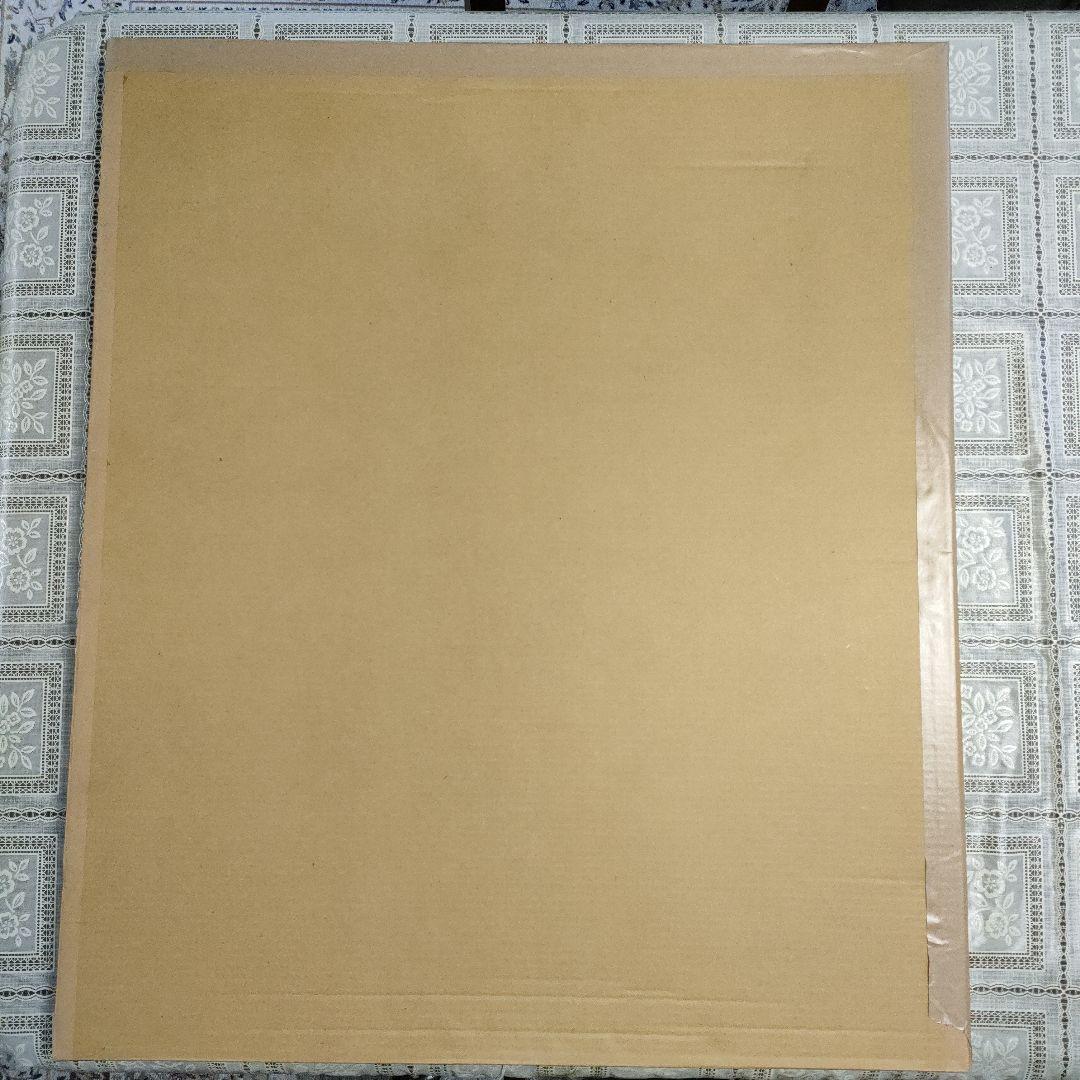 ベルナールビュッフェ　リトグラフ『レベッシュ公園』1968年製作、ウコン布＆共箱