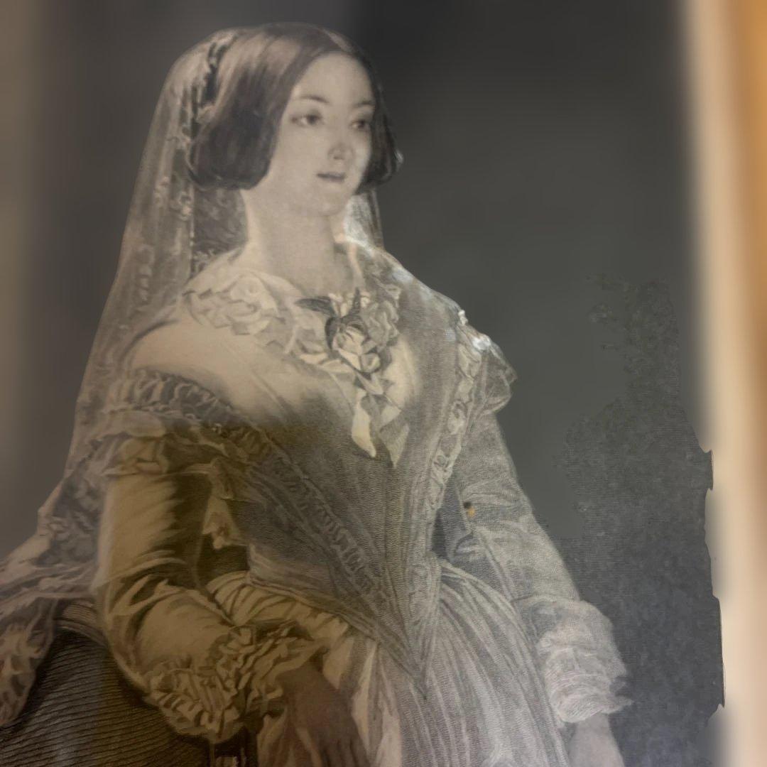 アンティーク　ヴィンテージ　絵画　額　花嫁　W.P.Frith