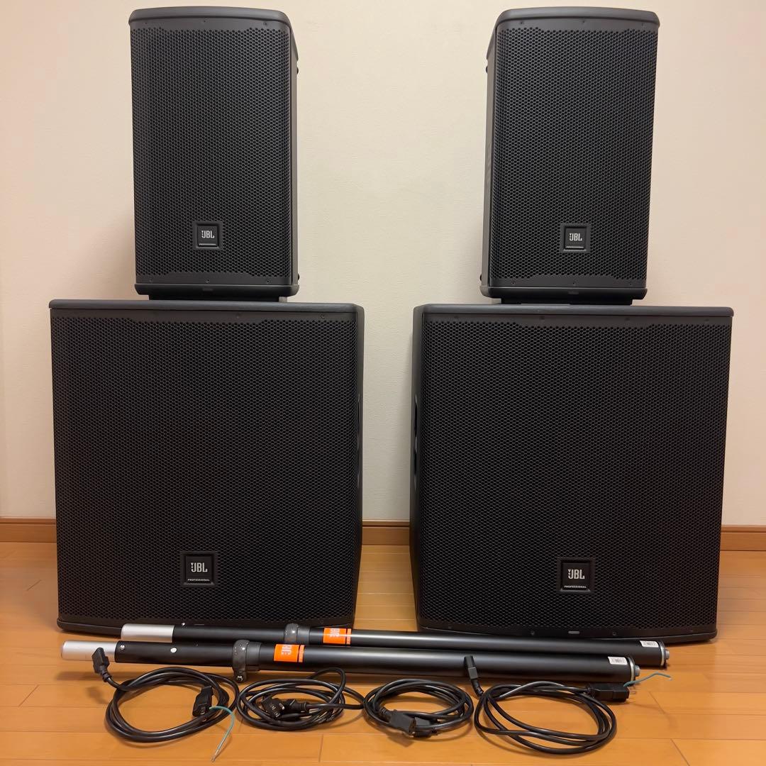 JBL EON 710+718S＋ポール　2セット+元箱
