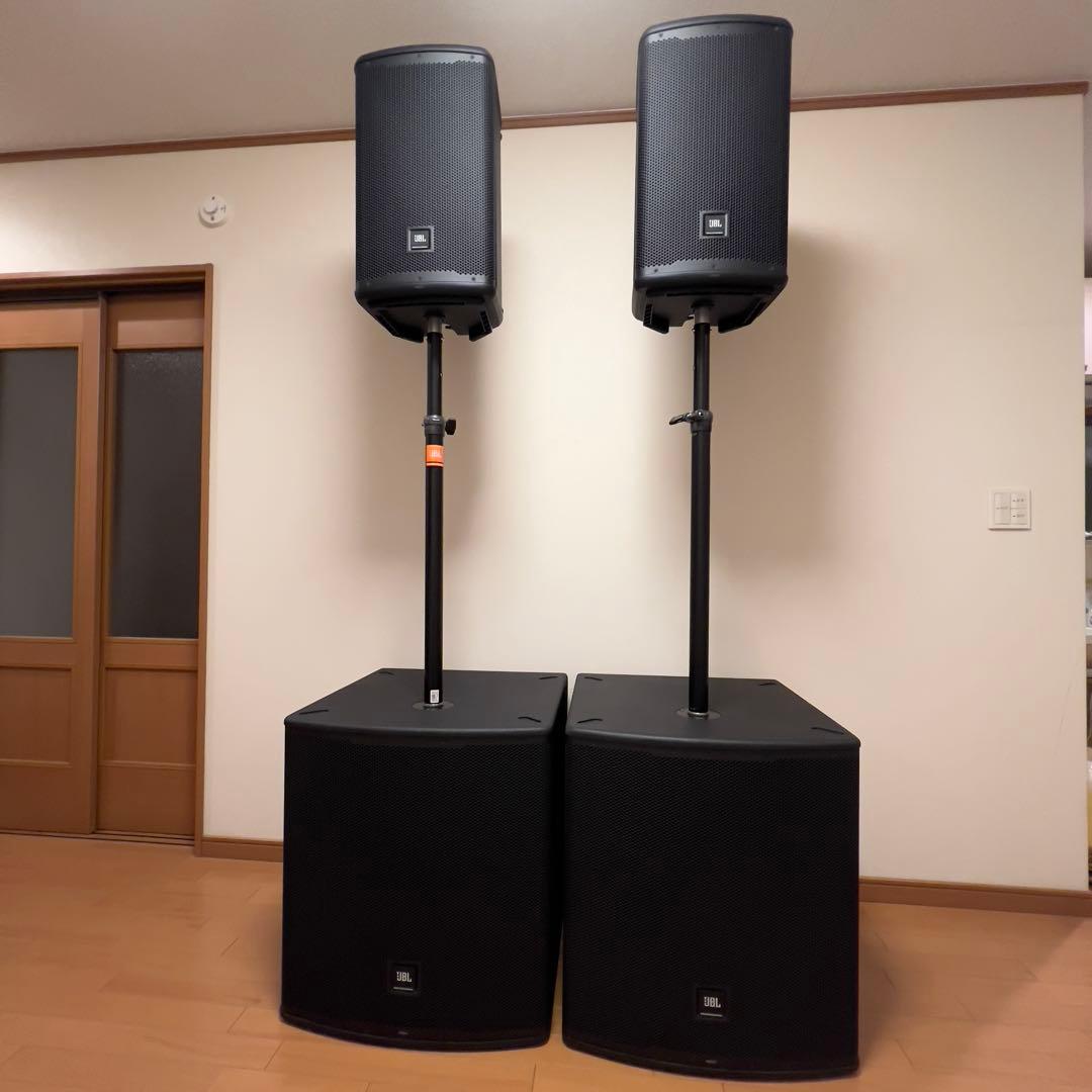 JBL EON 710+718S＋ポール　2セット+元箱