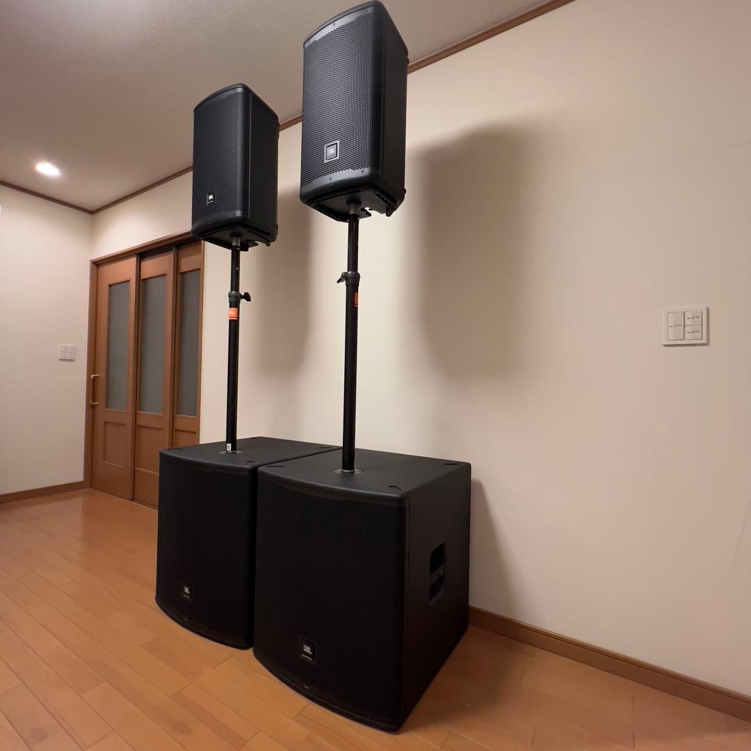 JBL EON 710+718S＋ポール　2セット+元箱