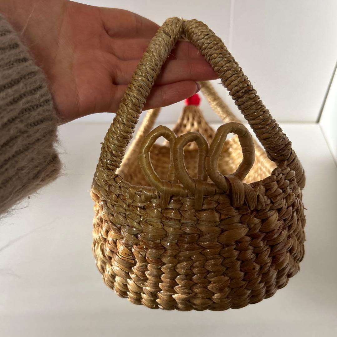 ニワトリ バスケットトレイS M Lサイズ 編みかご