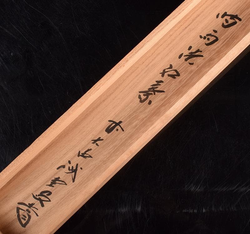 掛軸　前大徳藤井誡堂　一行書　「時雨洗如素」　共箱 C　R3702C