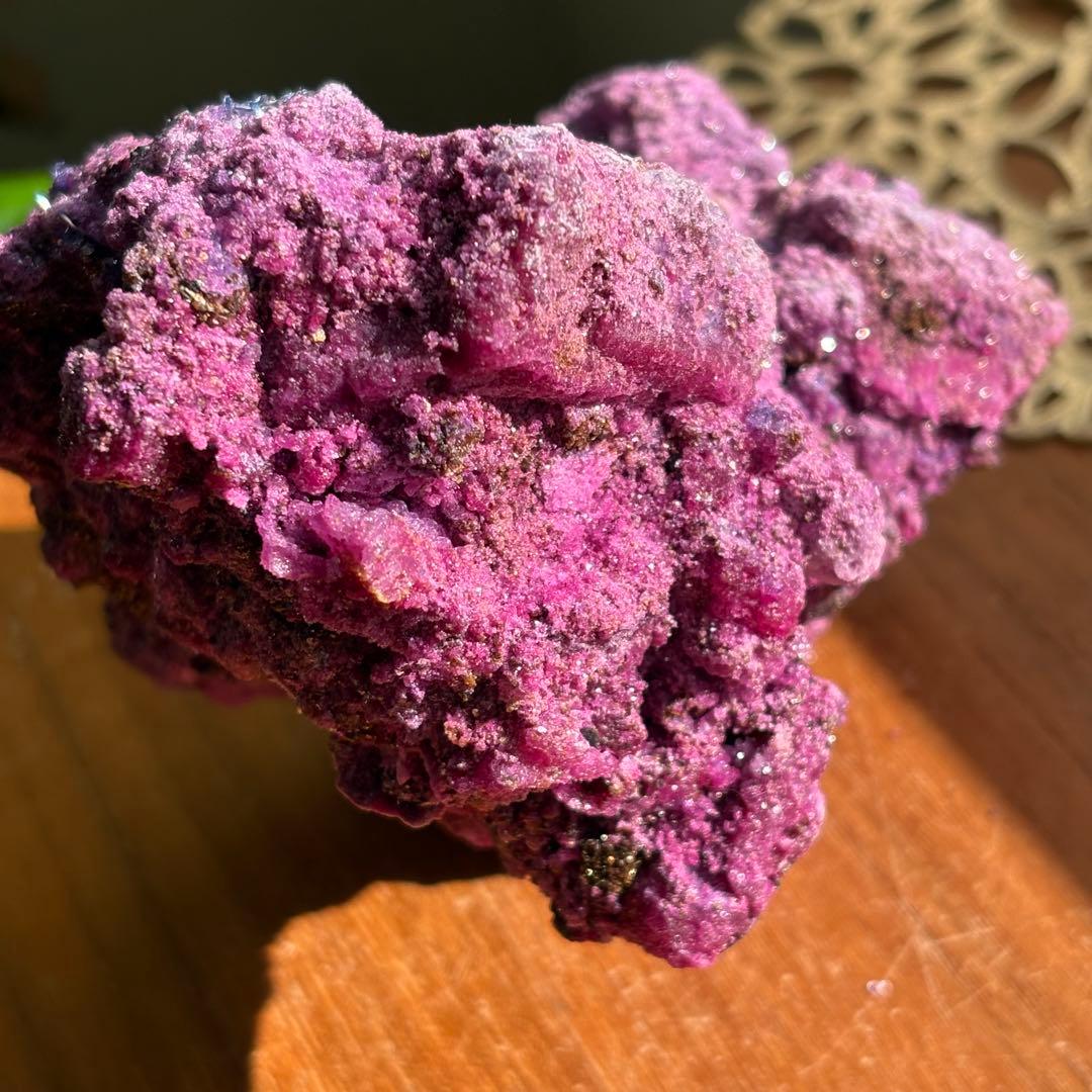 大型 天然石 サファイア・マイカ共生ルビー 原石508g