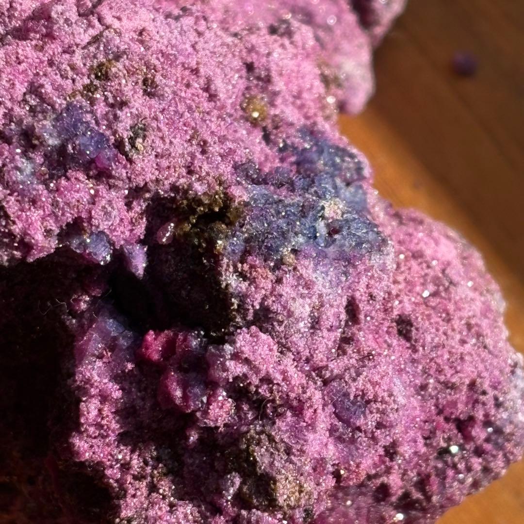 大型 天然石 サファイア・マイカ共生ルビー 原石508g