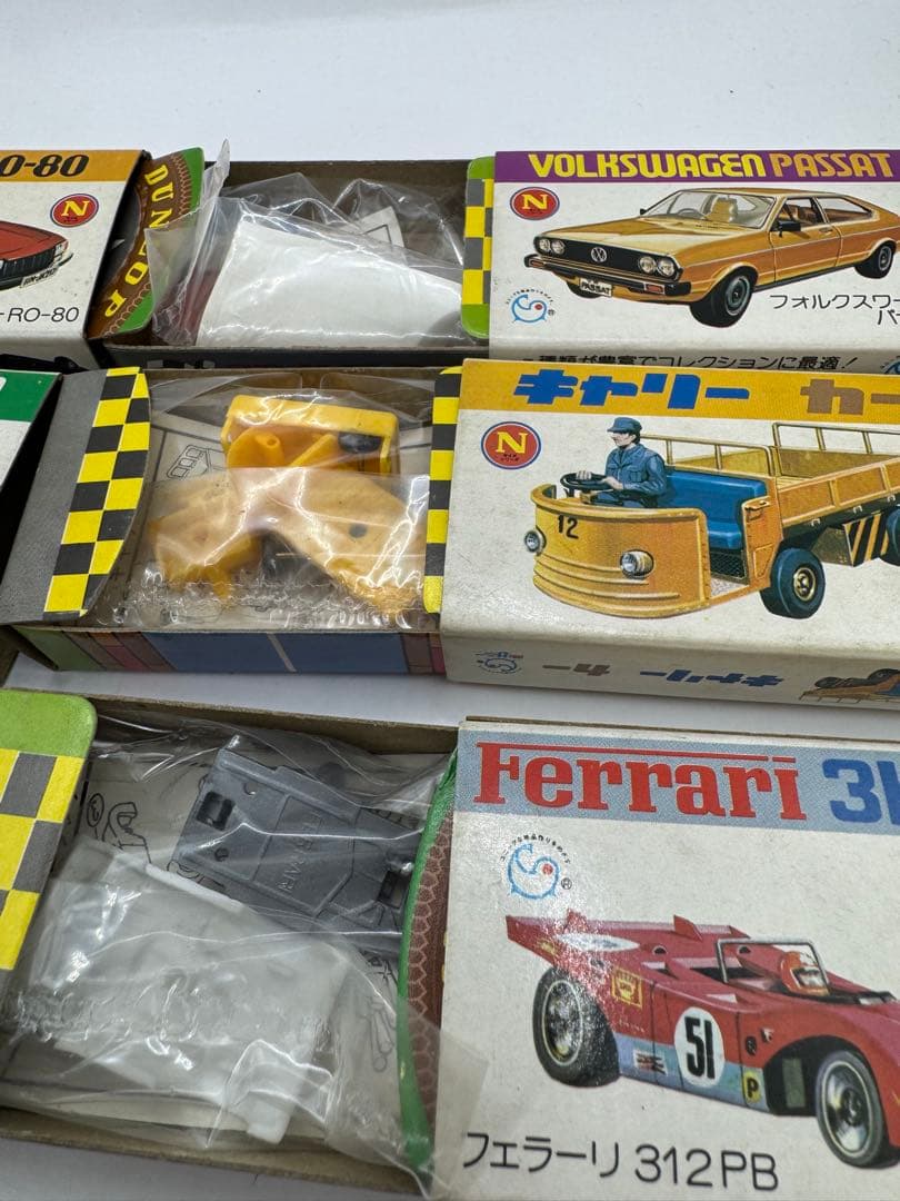 未使用 サニー製 ミニカー プラモデル 箱付 おまけ フェラーリ　マクラーレン