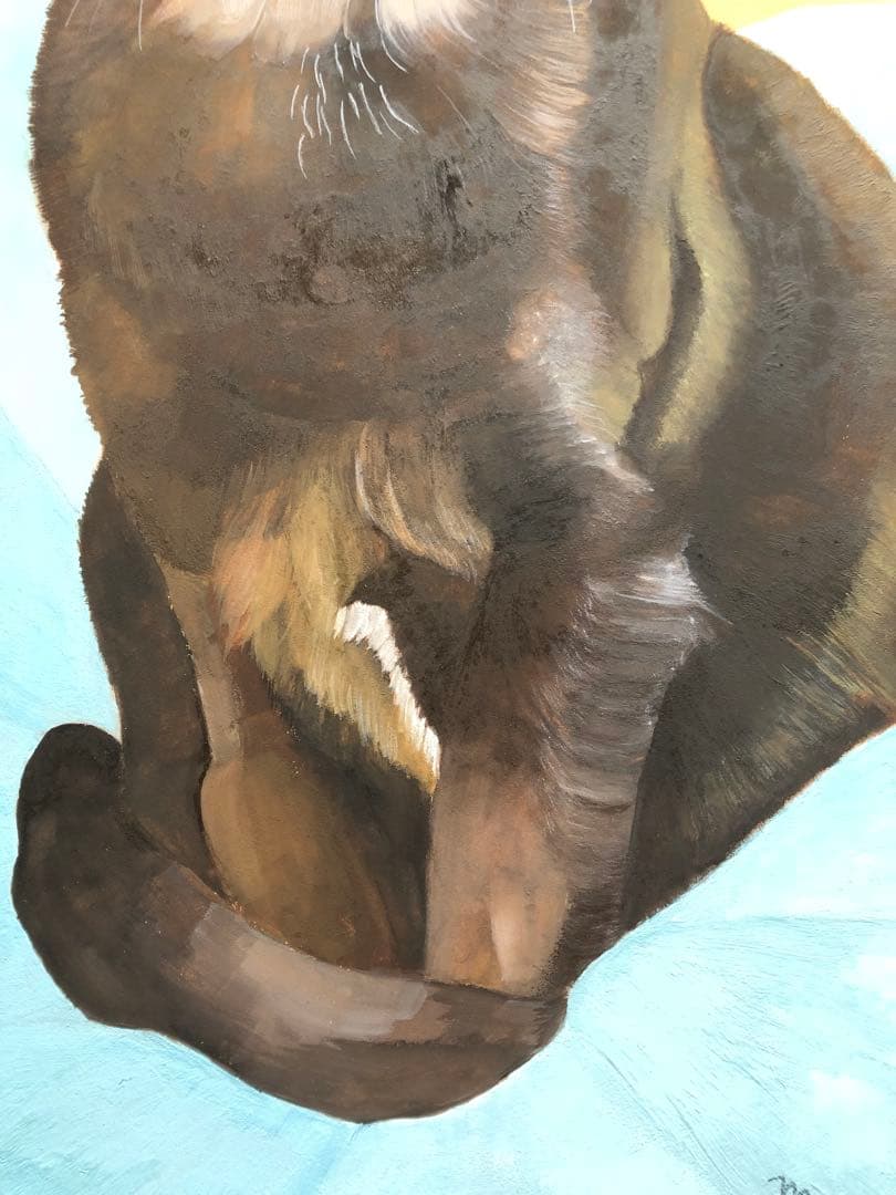 《送料無料》原画「クルタ」猫イラスト