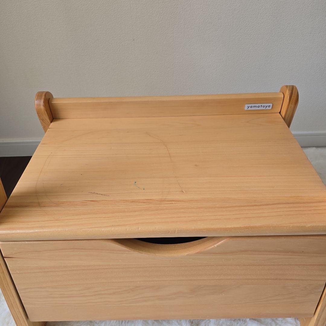 YAMATOYA ノスタ　キッズ ハンガーラック 引き出し付き　大和屋　木製