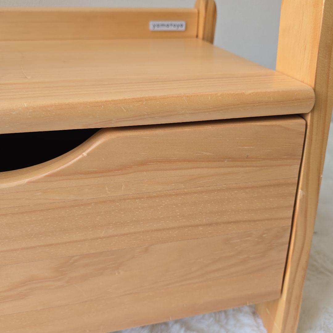 YAMATOYA ノスタ　キッズ ハンガーラック 引き出し付き　大和屋　木製