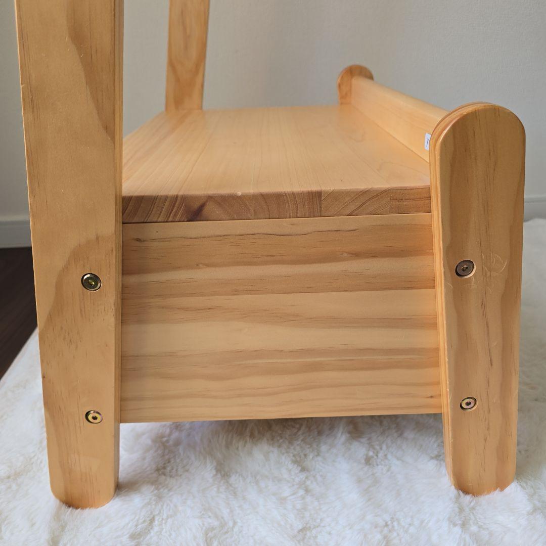 YAMATOYA ノスタ　キッズ ハンガーラック 引き出し付き　大和屋　木製