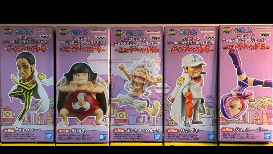ワンピース ワールドコレクタブルフィギュア エッグヘッド編 1~6 30体セット