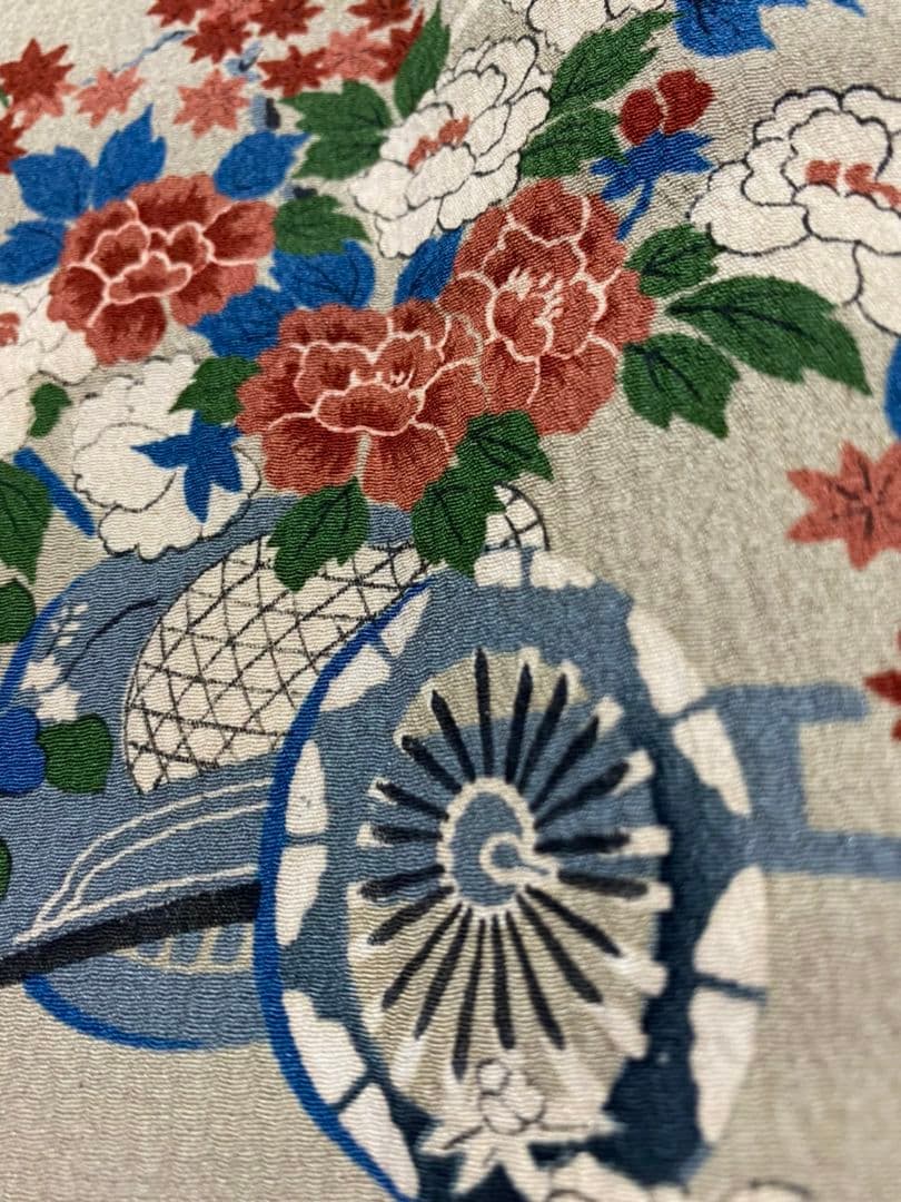 N26アンティーク子供着物長襦袢正絹非常に綺麗着丈118センチ裄丈48.5センチ