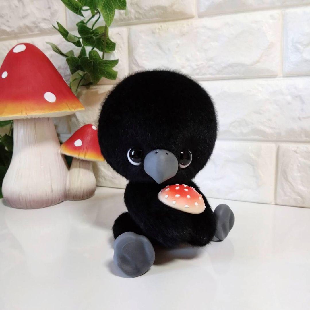 ぬいぐるみ✽アートドール✽カラスのかーくん✽中サイズ