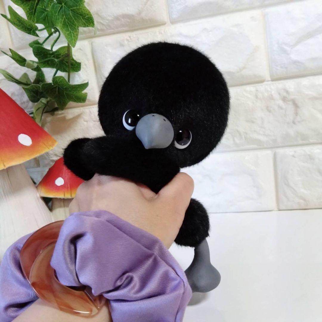 ぬいぐるみ✽アートドール✽カラスのかーくん✽中サイズ