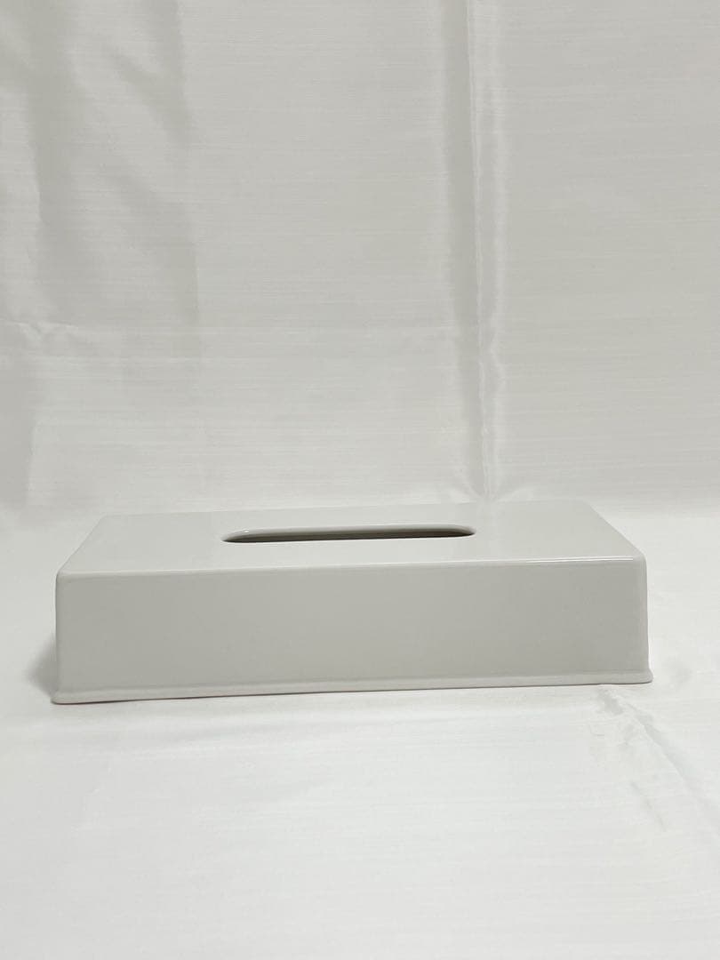 ポーセラーツ　白磁　ティッシュBOXカバー 3点セット